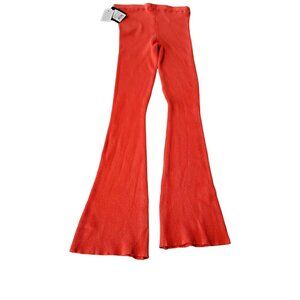 Art Class Womens Ribbed Flare Pants M Polyester Rayon Red• Lay flat to dry